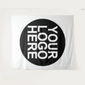 カスタム ビジネス ロゴ タペストリー (正面(横))