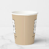 カスタム・ビジネス・ロゴ・ベージュ・ブランド 紙コップ (右)
