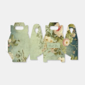 カスタム ビンテージ フローラル ローズ グリー ネリー フェイバーボックス (折り畳みなし)