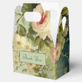 カスタム ビンテージ フローラル ローズ グリー ネリー フェイバーボックス (オープン)