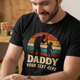 カスタム ビンテージ レトロ お父さん ハイタッチ 父の日 Tシャツ