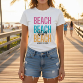 カスタム ビーチ バイブス Tシャツ