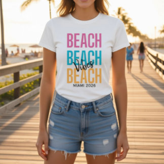 カスタム ビーチ バイブス Tシャツ