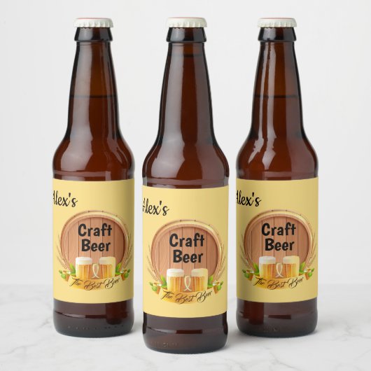 カスタム ビール ラベル セット (ボトル)