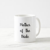 カスタム ピンクのバラの母 ブライドのコーヒーマグ コーヒーマグカップ (正面右)