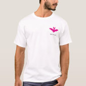 カスタム ピンクコウモリ かわいいゴス 名前 Tシャツ (正面)