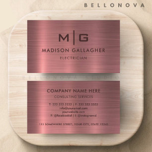 カスタム ピンク パープル メタル スタイル プロフェッショナル 名刺