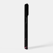 カスタム ピンク ブラック ナンバー10 スマホケース iPhone 15ケース (右側面)