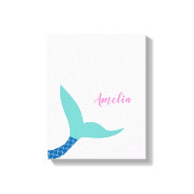 カスタム ピンク ブルー ティール 魔法の人魚の尾 子供用