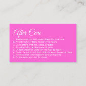 カスタム・ピンク・リップス・トゥース・ジ気にーム 名刺 (裏面)