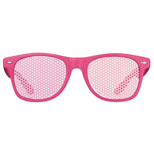 カスタム ピンク レトロ サングラス – 大人パーティーのお土産 (正面)