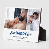 カスタム・ファザーズ・デイ・フォト・コラージュ・最高のダディ・エバー フォトプラーク (側面)