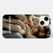 カスタム ファミリーネーム メモリアルフォンケース - 名前を追加  Case-Mate iPhoneケース (裏面 (横))