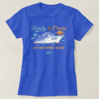 カスタム ファミリー クルーズ 想い出作り ナビゲーション Tシャツ