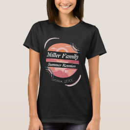 カスタム ファミリー サマー リユニオン レイク Tシャツ