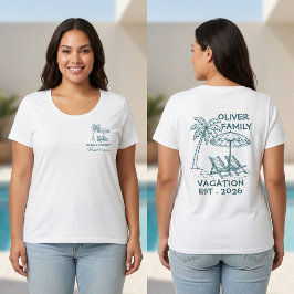 カスタム ファミリー バケーション 2026 レディース プラスサイズTシャツ