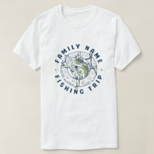 カスタム ファミリー フィッシング トリップ Tシャツ