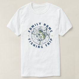 カスタム ファミリー フィッシング トリップ Tシャツ