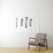 カスタム ファミリー フォト コラージュ タペストリー (インサイチュ(横))