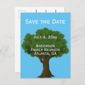 カスタム ファミリー リユニオン 保存日付 案内ポストカード (正面/裏面)