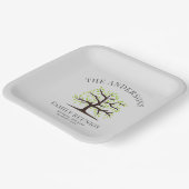 カスタム ファミリー リユニオン 家系図 ペーパープレート (傾斜あり)