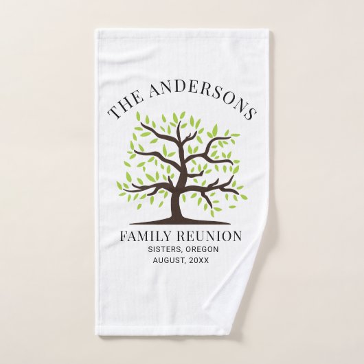 カスタム ファミリー リユニオン 家系図 マッチング ハンドタオル (ハンドタオル)