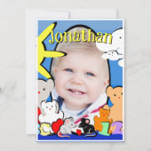 カスタム ファン キュート アニマルズ バースデー サンクス サンキューカード (正面)