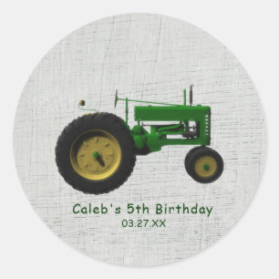 カスタム ファーム バーンヤード トラクター 誕生日 パーティー おもちゃ ギフト ラウンドシール