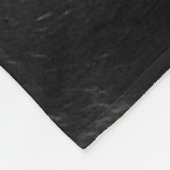 カスタム。 フェイクな白黒牛皮 フリースブランケット (角)