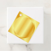 カスタム フェイク ゴールド メタリック ルック ブランク テンプレート フェイバータグ (インサイチュ)