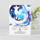 カスタム フォックス キッズ バースデー 招待状 (スタンド正面)