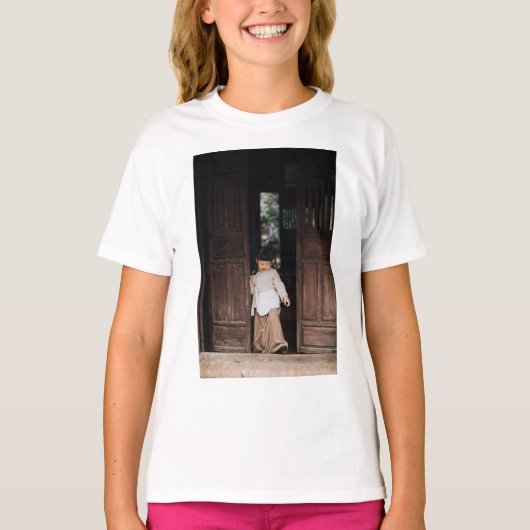 カスタム フォト テキスト Tシャツ (正面)
