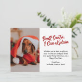 カスタム フォト 親愛なるサンタ 私に聞いて シーズンカード (スタンド正面)