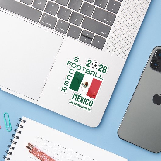 カスタム フットボール サッカー メキシコ シール (ノートパソコンとiPhone)