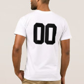 カスタム フットボール ジャージ 名前 番号 個別化 Tシャツ (裏面)
