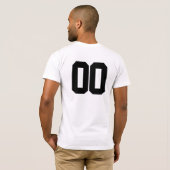 カスタム フットボール ジャージ 名前 番号 個別化 Tシャツ (裏面フル)