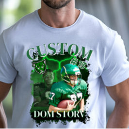 カスタム フットボール レジェンド ヴィンテージ ブートレグ スタイル Tシャツ