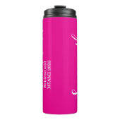 カスタム ブライズメイド ネーム ピンク タンブラー (正面)