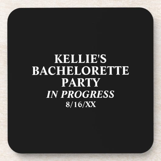カスタム ブライズメイド パーティー中です コースター (正面)