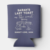 カスタム ブライズメイド ラスト トースト オン ザ コースト パーティー 缶クーラー (裏面)