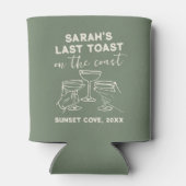 カスタム ブライズメイド ラスト トースト オン ザ コースト パーティー 缶クーラー (裏面)