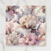 カスタム ブライダル シャワーのお礼 ブッシュ ピンク フローラル フェイバータグ (裏面)