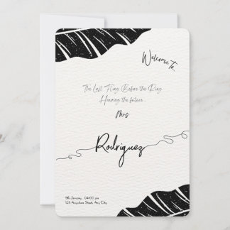 カスタム ブライダル シャワー 招待状 - エレガントなスクリプト