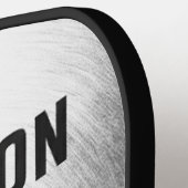 カスタム ブラシ仕上げスチール精密テクノロジー ピックルボールパッド ピックルボールラケット (左詳細)