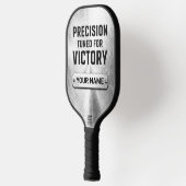 カスタム ブラシ仕上げスチール精密テクノロジー ピックルボールパッド ピックルボールラケット (左)