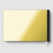 カスタム ブラック シンプル デザイン 写真またはテキストを追加 ゲストブック (裏面)