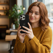 カスタム ブラック iPhone カバー 名入れ