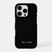 カスタム ブラック iPhone カバー 名入れ (裏面)