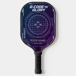 カスタム ブラッシュドスチール 精密 テック ピックルボール パドル