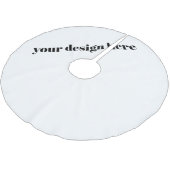 カスタム ブラッシュドポリエステルツリースカート (アングル)